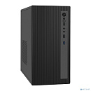 Exegate EX299222RUS Корпус Minitower ExeGate BAA-303MU-UNS450 (mATX, БП UNS450 с вент. 12см, 2*USB+1*USB3.0, HD Audio, черный)