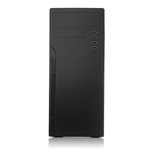 Корпус c блоком питания 450 Ватт Case Foxline FL-301, ATX, 1x5.25EXT, 1x3.5EXT, 4x3.5INT, 4xUSB2.0, HDA, w/o FAN, w/450W ATX PSU, w/1.2m EU pwr cord,