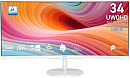 Монитор MSI PRO MP341CQW E12 34" 21:9 UWQHD(3440x1440) VA Curve1500R, 1ms(MPRT), 3500:1,100M:1,300nit,178/178,2xHDMI 2.0,DP 1.4a,Tilt,Speaker,VESA,120