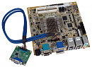 Промышленная плата KINO-DBT-N28071, форм-фактор Mini-ITX SBC, процессор Intel Celeron N2807 1.58ГГц, VGA, DVI-D, iDP, 5x COM, 6x USB 2.0, 2x USB 3.0,