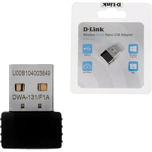 Сетевой адаптер/ DWA-171/RU/C,DWA-171/RU/D AC600 Wi-Fi USB Adapter, 1x2dBi internal antenna