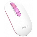 A-4Tech Мышь Fstyler FG20S Sakura белый/розовый оптическая (2000dpi) silent беспроводная USB (4but) [1599000]