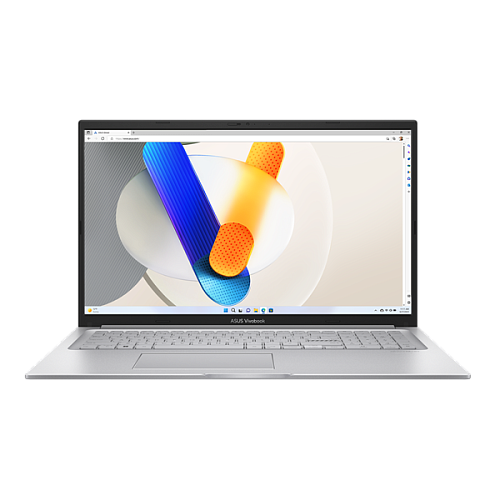 asus vivobook 17 x1704va-au397 core i5-1335u /ddr4 16gb/1tb m.2 ssd /17.3" fhd ips (1920 x 1080)/no os/cool silver/2,1kg/ru_en_keyboard