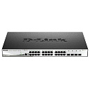 Коммутатор D-Link SMB D-Link DGS-1210-28X/ME/B1B Управляемый L2 с 24 портами 10/100/1000Base-T и 4 портами 10GBase-X SFP+