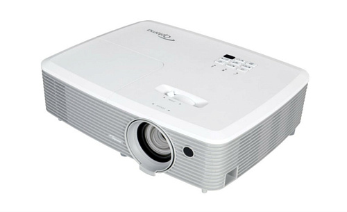 Проектор Optoma [EH400] DLP, Full HD (1920*1080), 4000 ANSI Lm, 22000:1; TR 1.47 - 1.63:1; HDMI x2; MHL; VGA IN; Composite; Audio IN 3,5mm; VGA Out; A