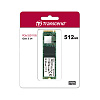 Твердотельный накопитель/ Transcend SSD MTE110S, 512GB, M.2(22x80mm), NVMe, PCIe 3.0 x4, 3D TLC, R/W 1700/1400MB/s, IOPs 160 000/250 000, TBW 200,