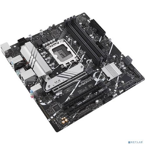 ASUS PRIME B760M-A D4-CSM (Socket 1700, mATX, 4xDDR4(128GB), 2xHDMI 2.1/DP/3xPCIe 4.0x16, 1xLAN (2.5GbE), 4xSATA 6Gb/s, 2xM.2, 2xUSB 3.2, 4xUSB 2.0, 1