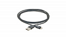 Кабель Kramer Electronics C-UA/LTN/BK-6 USB для синхронизации и зарядки устройств Apple, цвет черный, 1,8 м