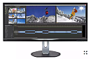 34" Philips BDM3470UP 3440x1440 AH-IPS LED 16:9 5ms VGA, DVI, HDMI, DP, MHL 40M:1 178/178 320cd USBx2*2.0& x2*3.0 Speakers Black