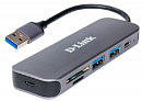 Разветвитель USB 3.0 D-Link DUB-1325/A2A 2порт. серый