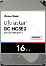 Жесткий диск SATA 16TB 7200RPM 6GB/S 512MB DC HC550 WUH721816ALE6L4_0F38466 WESTERN DIGITAL