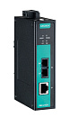 Промышленный медиаконвертер Gigabit Ethernet 10/100/1000BaseTX в 100/1000Base SC (одномодовое оптоволокно) в металлическом корпусе
