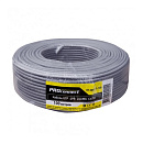 PROconnect (01-0043-3-100) Кабель витая пара омедненный U/UTP, CCA, CAT 5, PVC, 4PR, 26AWG, INDOOR, SOLID, серый, 305м Light
