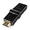Gembird Переходник HDMI-HDMI 19F/19M, вращающийся на 180 град, золотые разъемы, пакет [A-HDMI-FFL2]