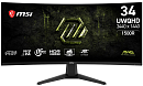 Монитор MSI MAG 346CQDF E20 34" 21:9 UWQHD(3440x1440) Rapid VA Curve 1500R, 4000:1, 0,5ms(GTG), 100M:1,300nits,2xHDMI,DP,Tilt,IntPower,VESA,UWQHD:200H