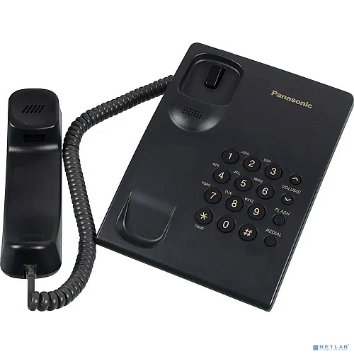Panasonic KX-TS2350RUB (черный) {повтор номера, регул-ка громкости, кр.на стену}