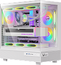 корпус Formula V Line Crystal Z8 White, ATX, Left side Tempered Glass, Dual Front Panel with Tempered Glass & Mesh, TYPE-C*1, USB3.0*2