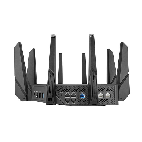 Маршрутизатор ASUS GT-AXE16000 WiFi 6E 2х10G 4x1G 2хUSB 4804+4804+4804+1148Mbps 6GHz/5GHz/2.4GHz