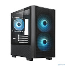 XASTRA Корпус A400M 3FRGB Black mATX/Mesh /Screwless TG+Mesh/2x140mm+1x120mm FC FRGB fans/ A400M-2FC14F-1FC12F