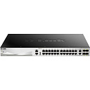 Коммутатор D-LINK Коммутатор/ DGS-3130-30TS L3 Managed Switch with 24 10/100/1000Base-T ports and 2 10GBase-T ports and 4 10GBase-X SFP+ ports.