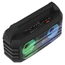 RITMIX SP-610B black {AUX, USB, microSD (MP3, WAV, WMA, APE), RGB-подсветка, эквалайзер, дисплей: LED, возможность, микрофонный вход Jack 6,3 мм, 2000