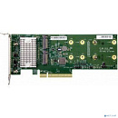 Supermicro AOC-SLG3-2H8M2 2x Hybrid NVMe/SATA M.2 RAID (0,1) Carrier, support 2242/2280/22110, Standard LP