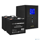 Exegate EX296796RUS Комплект ИБП EX295987RUS + батарея 55Ач EX285667RUS 2шт (инвертор, синус, для котла) SineTower SZ-1000.LCD.AVR.2SH.1C13.USB <1000V
