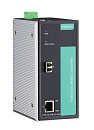 Медиаконвертер Ethernet 10/100BaseT(X) в 100BaseFX многомодовое оптоволокно, разъемы LC) в металлическом корпусе, питание 24/48 В пост.