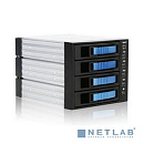 Procase A3-304-SATA3-BL (синий), {Hot-swap корзина 4 SATA3/SAS, 6Gb, 3x5.25, 1xFAN 80x15mm}