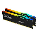 Память DDR5 2x8GB 5600MHz Kingston KF556C36BBEAK2-16 Fury Beast Black RGB RTL Gaming PC5-44800 CL36 DIMM 288-pin 1.25В kit single rank с радиатором Re