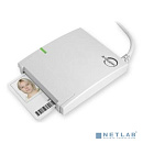 Считыватель смарт-карт "Смарт-карт ридер JCR721" USB-разъём Type-А, цвет светло-серый, индивидуальная упаковка., оборудование