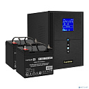 Exegate EX296837RUS Комплект ИБП EX295989RUS + батарея 33Ач EX282974RUS 2шт (инвертор, синус, для котла) SineTower SZ-2000.LCD.AVR.3SH.1C13.USB <2000V