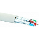 EUROLAN 19C-TA-12WT-R500 Кабель категории 6A, U/FTP, 4 пары, нг(А)-HF, индивидуально экранированные пары, внутренней прокладки, белый, катушка 500 м