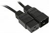 Шнур питания Hyperline PWC-IEC19-IEC20-1.8-BK C19-C20 проводник.:3x1.5мм2 1.8м 250В 16А (упак.:1шт) черный