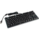 Клавиатура механическая Gembird KB-G540L {USB, черн, переключатели Outemu Blue, 87 клавиши, подсветка Rainbow 9 режимов, FN, кабель тканевый 1.8м}