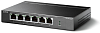 TP-Link TL-SF1006P, 4-портовый 10/100 Мбит/с неуправляемый коммутатор PoE+ с 2 Uplink-портами 10/100 Мбит