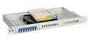 ITK 1U кросс укомплектованный: LC (duplex) 12шт; (OS2) (FOBX24-1U-12LCUD09)