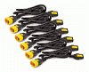 Power Cord Kit (6 ps), Locking, IEC 320 C13 to IEC 320 C14, 10A, 208/230V, 1,2 m (repl. AP8704S)