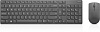 Клавиатура + мышь Lenovo Combo клав:черный мышь:черный USB беспроводная slim (4X30T25796)