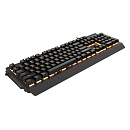 Клавиатура игровая HIPER GK-5 PALADIN Black USB {Механическая, проводная, 104кл, металл, 19кл anti-ghosting, янтарная подсветка, кабель 1.8м}