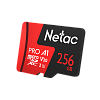 netac p500 extreme pro 256gb microsdxc v30/a1/c10 up to 100mb/s, retail pack card only
