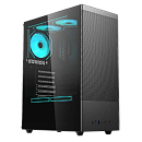 Корпус для ПК ACD Citadel 108B ATX, Type-C + 2XUSB ports + HD audio combo, Mesh, TG, Black.