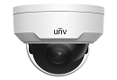 Камера Uniview Видеокамера IP купольная антивандальная, 1/2.7" 2 Мп КМОП @ 30 к/с, ИК-подсветка до 30м., 0.01 Лк @F2.0, объектив 4.0 мм, WDR, 2D/3D DN