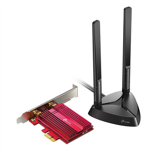 TP-Link Archer TX3000E, AX3000 Двухдиапазонный Wi-Fi 6 Bluetooth-адаптер PCI Express, до 574 Мбит/с на 2,4 ГГц + до 2402 Мбит/с на 5 ГГц, 2 антенны с