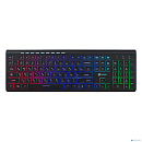 Клавиатура Oklick 490ML белый USB slim Multimedia LED [1067205]