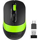 Мышь компьютерная A4Tech Fstyler FG10CS Air черный/зеленый 2000dpi/WLS USB