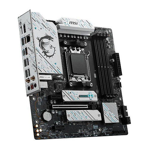 Материнская плата MSI B650M GAMING PLUS WIFI B650, AM5, 4*DDR5, 1*PCIEx16, 2*PCIEx1, 2*M.2, 2*TypeC, 3*USB3.2Gen2, 6*USB3.2Gen1, 4*USB2.0, 4*SATA3.0,
