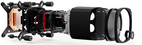 Система охлаждения/ EKWB EK-Nucleus AIO CR240 Dark (240mm, Black, ARGB/ Fans: 2x120mm, 72CFM, 36dBA, 2300RPM/ Pump height 61.6mm, -dBA, 3100RPM, Rad