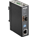Трансивер/ DIS-M100G-SW Industrial Media Converter 1000Base-T to 1000Base-X SFP, DIN-Rail, IP30, - 40° to 70°C