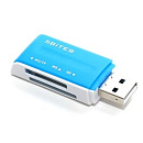 5bites Устройство ч/з карт памяти RE2-102BL USB2.0 Card reader / ALL-IN-ONE / USB PLUG / BLUE
